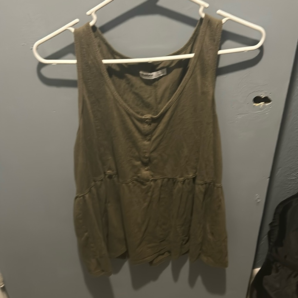 Green tank top
